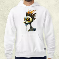 Magnolion Szürreál kiborg páva v3 férfi pulóver (7582-P)