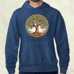 Magnolion Díszes életfa v1 férfi pulóver (8601-P)