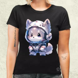 Magnolion Chibi asztronauta Husky v2 női póló (8589-N)