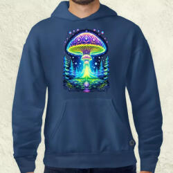 Magnolion Pszichedelikus gomba UFO v1 férfi pulóver (8754-P)