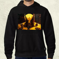 Magnolion Pareidolia Farkas város fantázia v1 férfi pulóver (6966-P)