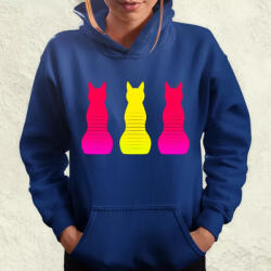 Magnolion Macska sziluett v2 női pulóver (7330-PN)