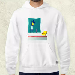 Magnolion Absztrakt illusztráció v7 férfi pulóver (1709-P)