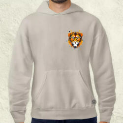 Magnolion Pozitív alakzat negatív tér oroszlán zseb férfi pulóver (7500-P)