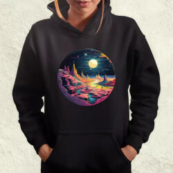 Magnolion Pixelart bakelit a holdon v5 női pulóver (20234-PN)