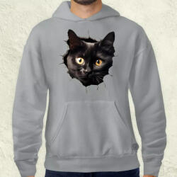 Magnolion 3D cica v4 férfi pulóver (8916-P)