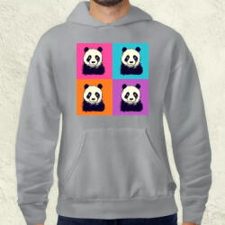 Magnolion Pop art pandák v3 férfi pulóver (6661-P)