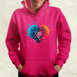 Magnolion Minimál szív v3 női pulóver (6691-PN)