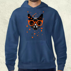 Magnolion Pozitív alakzat negatív tér macska v1 férfi pulóver (7476-P)