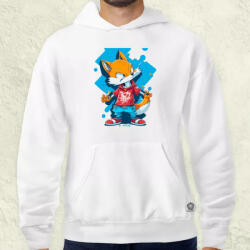 Magnolion Graffitis róka kölyök férfi pulóver (525-P)