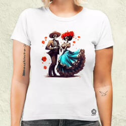 Magnolion Día de los Muertos v4 női póló (6837-N)