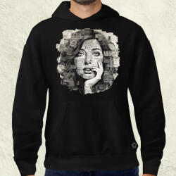 Magnolion Szavak kollázs v10 férfi pulóver (9258-P)