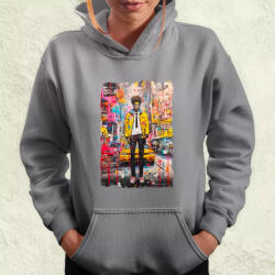 Magnolion NYC napfelkelte Basquiat graffiti v2 női pulóver (6221-PN)