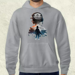 Magnolion Dupla expozíció gamer fiú v1 férfi pulóver (2354-P)