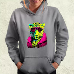 Magnolion Neon gengszter leopárd női pulóver (3710-PN)