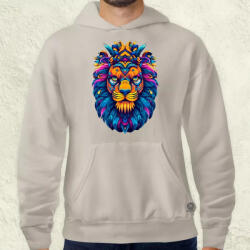 Magnolion Oroszlán maszk férfi pulóver (5425-P)