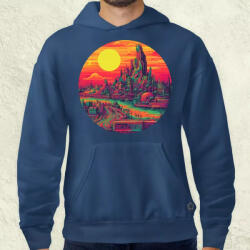 Magnolion Pixelart bakelit v2 férfi pulóver (20246-P)