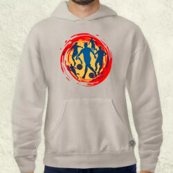 Magnolion Absztrakt foci v1 férfi pulóver (23738-P)