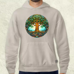 Magnolion Díszes életfa v6 férfi pulóver (8606-P)