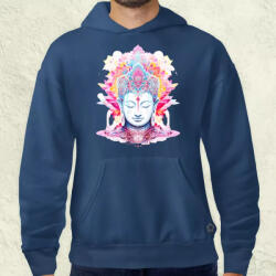 Magnolion Pszichedelikus Buddha v10 férfi pulóver (9694-P)