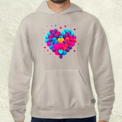 Magnolion Minimál szív v6 férfi pulóver (6694-P)