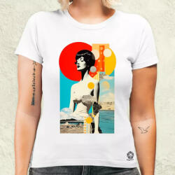 Magnolion Egyszerű absztrakt alakzatok v3 női póló (8010-N)