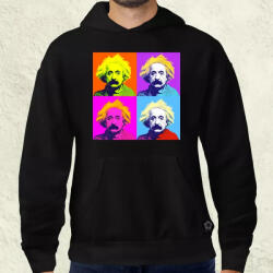 Magnolion Pop art Einstein v5 férfi pulóver (8472-P)