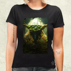 Magnolion Pareidolia Yoda Dagobah fantázia v1 női póló (8728-N)