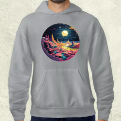 Magnolion Pixelart bakelit a holdon v5 férfi pulóver (20234-P)