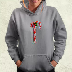 Magnolion Pixelart Candy cane női pulóver (608-PN)