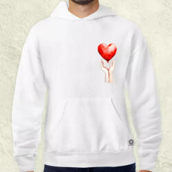 Magnolion Kezedben a szívem zseb férfi pulóver (7287-P)