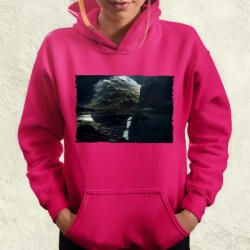 Magnolion Pareidolia Ragnar skandináv táj fantázia v2 női pulóver (6993-PN)