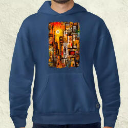 Magnolion NYC naplemente Basquiat graffiti v1 férfi pulóver (4163-P)