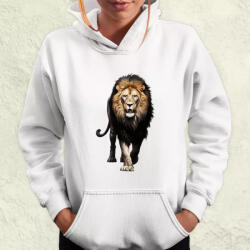 Magnolion Fekete oroszlán v2 női pulóver (9046-PN)