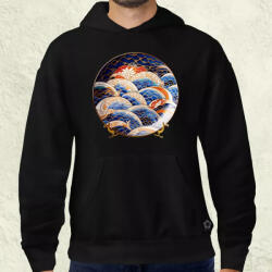 Magnolion Japán népi porcelán v4 férfi pulóver (8067-P)