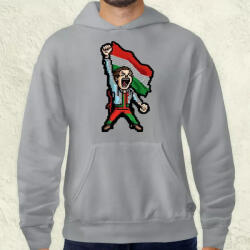 Magnolion Pixelart forradalmár v2 férfi pulóver (2311-P)