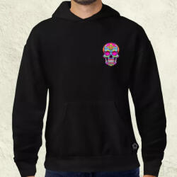 Magnolion Hímzett vintage koponya zseb férfi pulóver (6889-P)