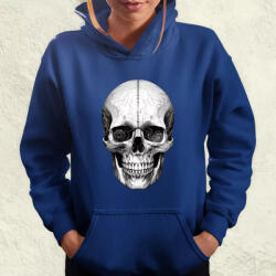 Magnolion Vonalrajz koponya v1 női pulóver (4206-PN)