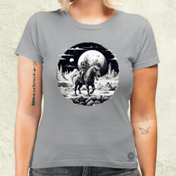 Magnolion Asztronauta lovas v8 női póló (9009-N)