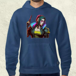 Magnolion Cyberpunk nő fanart férfi pulóver (1311-P)