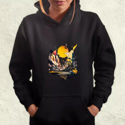 Magnolion Absztrakt minimalizmus elveszett civilizáció v8 női pulóver (1091-PN)