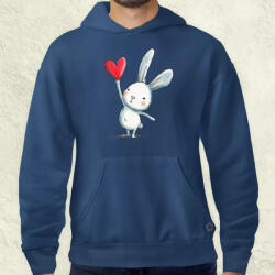 Magnolion Nyuszi szíves lufival v2 férfi pulóver (21945-P)