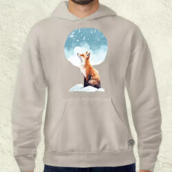 Magnolion Téli róka csendélet v4 férfi pulóver (9289-P)