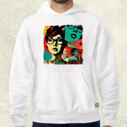 Magnolion Pop art kollázs v2 férfi pulóver (5455-P)