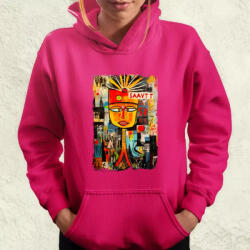 Magnolion NYC naplemente Basquiat graffiti v2 női pulóver (4164-PN)