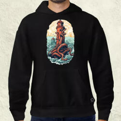 Magnolion Óriás polip támadás férfi pulóver (7418-P)