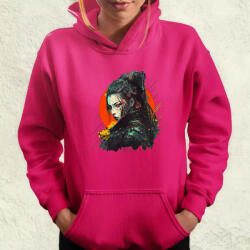 Magnolion Cyberpunk női szamuráj v1 női pulóver (1437-PN)