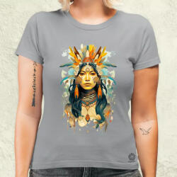 Magnolion Női indián portré v1 női póló (6216-N)