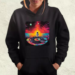 Magnolion Pixelart bakelit az űrben v1 női pulóver (20236-PN)