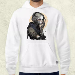 Magnolion Dark cyberpunk portré v16 férfi pulóver (23981-P)